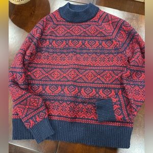J Crew XS fair isle wool sweater